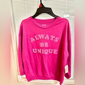 Girl’s Pink Graphic Sweatshirt